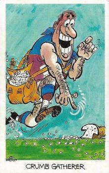 1972 Sunicrust Weg's Footy Funnies #8 Crumb Gatherer Front